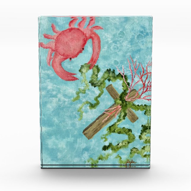 Bloque Para Fotos Sujetando a la cruz (Anverso)