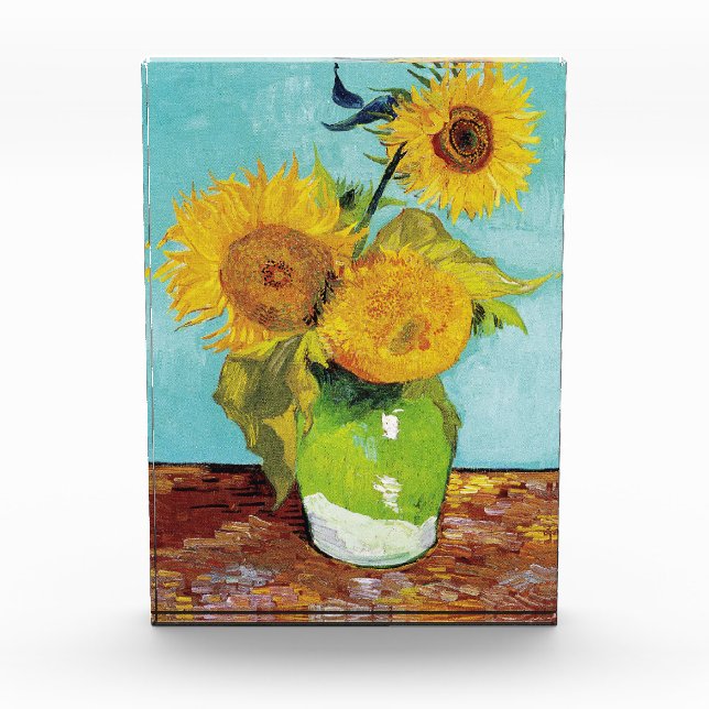 Bloque Para Fotos Sunflowers Vincent van Gogh (Anverso)