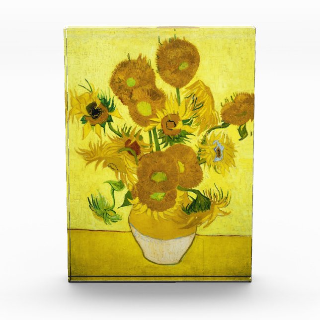 Bloque Para Fotos Sunflowers Vincent van Gogh (Anverso)