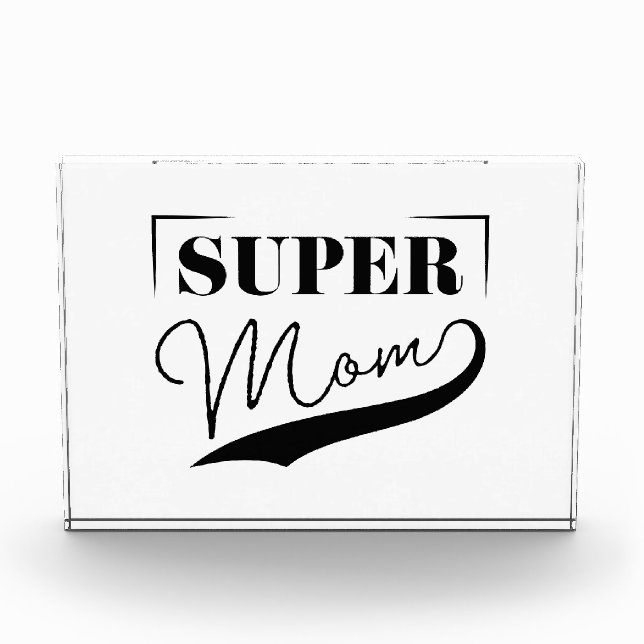 Bloque Para Fotos Super Mamá (Anverso)
