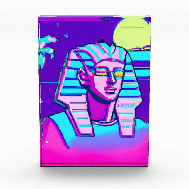 Bloque Para Fotos Synthwave Pharaoh (Anverso)
