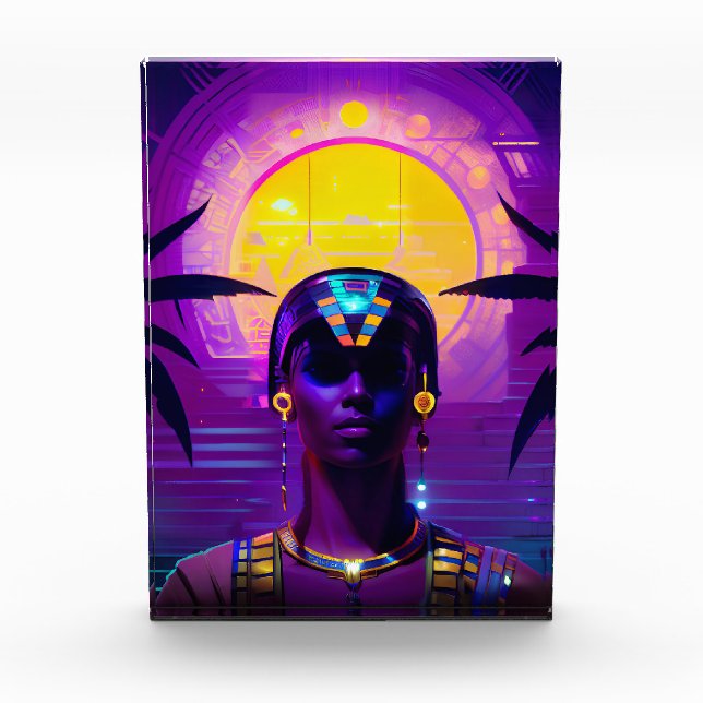 Bloque Para Fotos Synthwave Pharaoh (Anverso)
