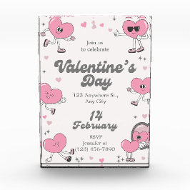 Bloque Para Fotos Tarjeta de Cumpleaños de San Valentín Personalizab