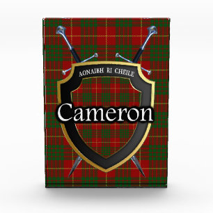 Bloque Para Fotos Tartan del Clan Escocés Cameron