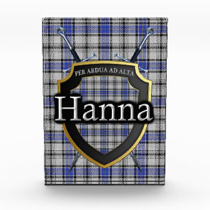 Bloque Para Fotos Tartán escocés de Hanna Hannay del clan