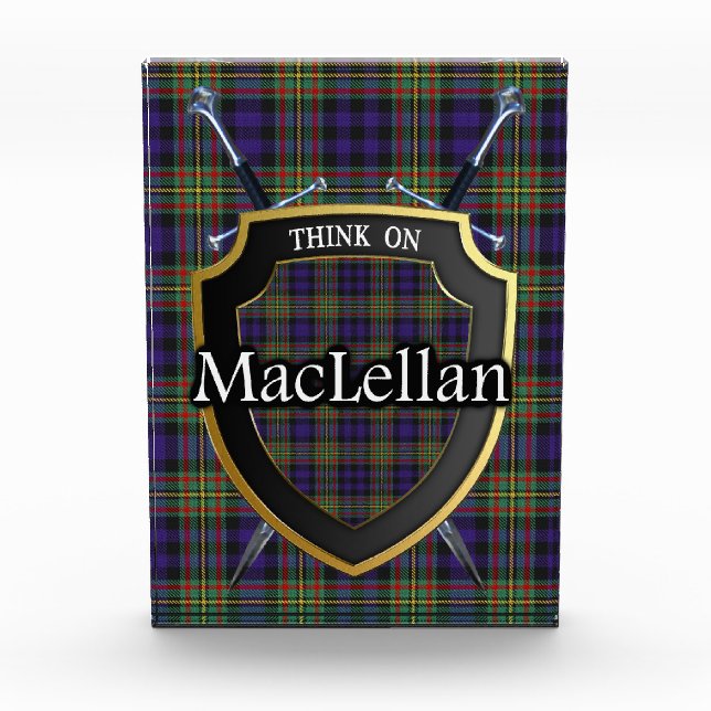 Bloque Para Fotos Tartán escocés de MacLellan del clan (Anverso)