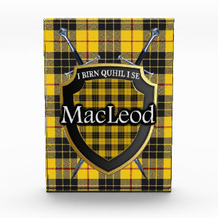 Bloque Para Fotos Tartán escocés de MacLeod del clan