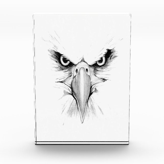 Bloque Para Fotos Tatuaje de cara de águila (Anverso)