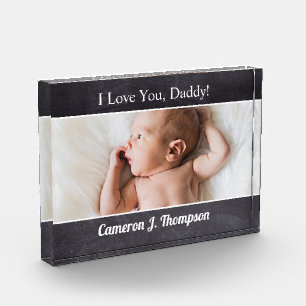 Bloque Para Fotos Te amo el día del papá Personalizado.