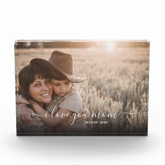 Bloque Para Fotos Te Amo Mamá (Anverso)