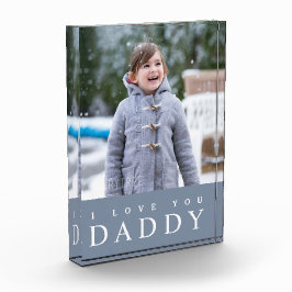 Bloque Para Fotos Te Amo Papi / Niños Azules Polvorientos Modernos