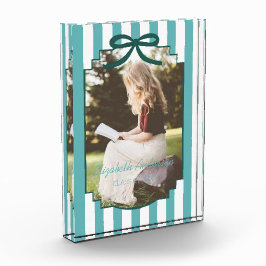 Bloque Para Fotos Teal Green Graduation