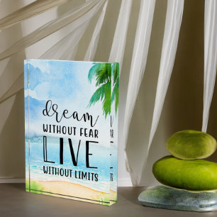 Bloque Para Fotos Tema del sueño sin miedo de la playa