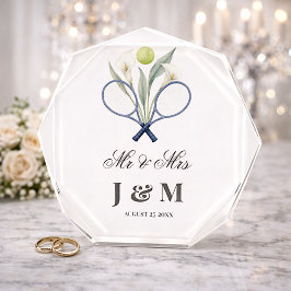 Bloque Para Fotos  Tennis Keepsake Newlyweds Gift Bride Groom 