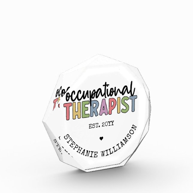 Bloque Para Fotos Terapia ocupacional de personalizado (Izquierda)