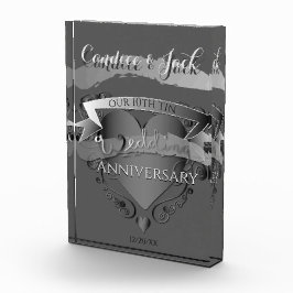 Bloque Para Fotos Tercer aniversario de décimo aniversario de Boda e