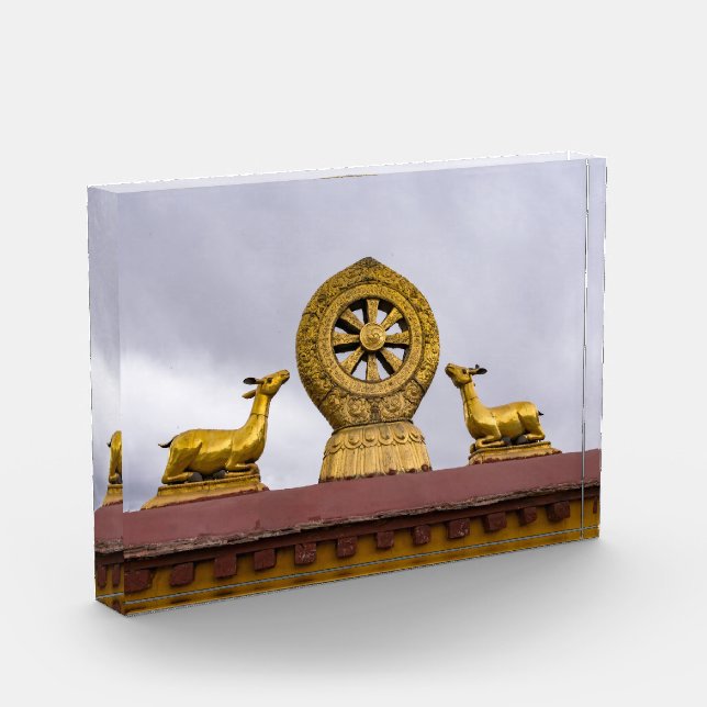 Bloque Para Fotos Tíbet, Lhasa - Rueda Dharma en el templo Jokhang (Izquierda)