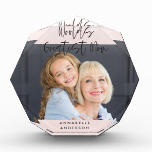 Bloque Para Fotos tipografía moderna escritura de mamá chica rosa 