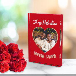 Bloque Para Fotos To My Valentine Red Heart Custom