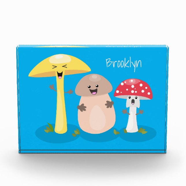 Bloque Para Fotos Toadstool de hongos de hongo de kawaii (Anverso)