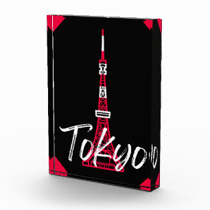 Bloque Para Fotos Tokyo Tower Sketch de Minato, Tokio, Japón