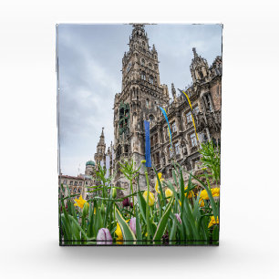 Bloque Para Fotos Torre del Ayuntamiento de Múnich, Alemania