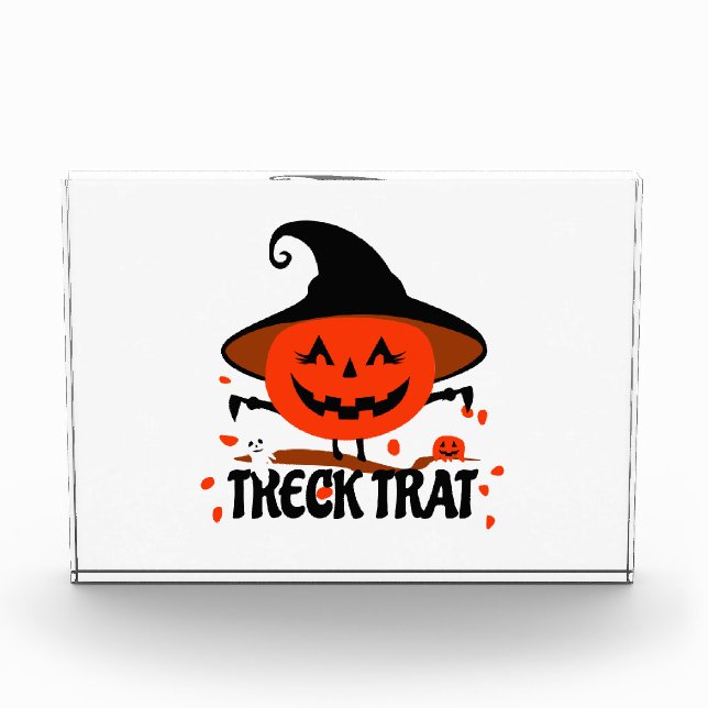 Bloque Para Fotos Treck Trat Pumpkin Sonriente (Anverso)