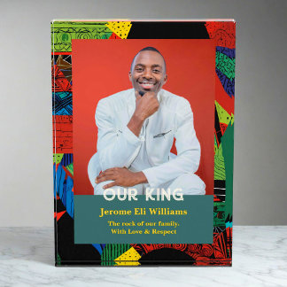 Bloque Para Fotos Tribal Gifts for African American Black Men Father