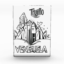 Bloque Para Fotos Trujillo Venezuela diseño artístico | Virgen paz