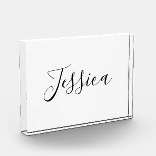 Bloque Para Fotos Tu nombre   Guión elegante