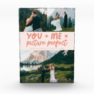 Bloque Para Fotos Tú y Yo Imagen Perfecta Recién Casados Melocotón