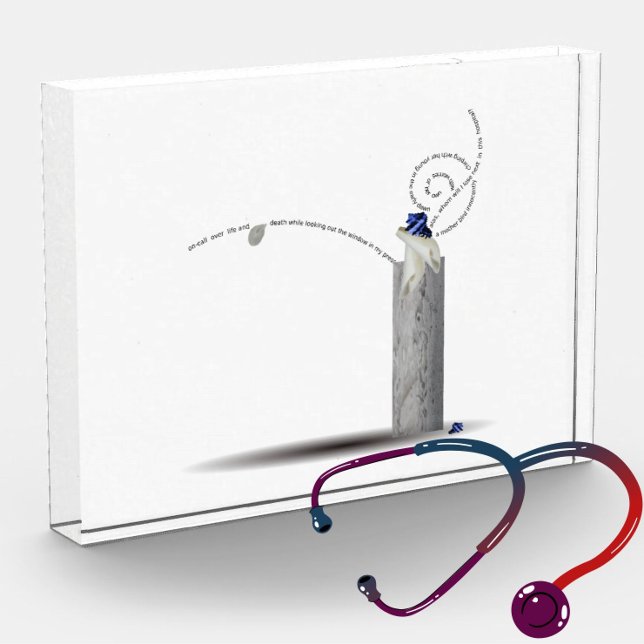 Bloque Para Fotos Turno de noche en medicina médica médico con abrig (Subido por el creador)