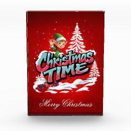 Bloque Para Fotos Un elfo personalizado alegre