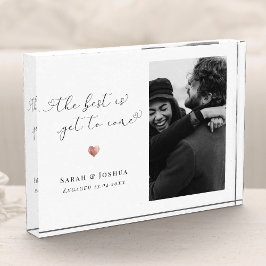 Bloque Para Fotos Un regalo de pareja recién involucrado Keepsake En