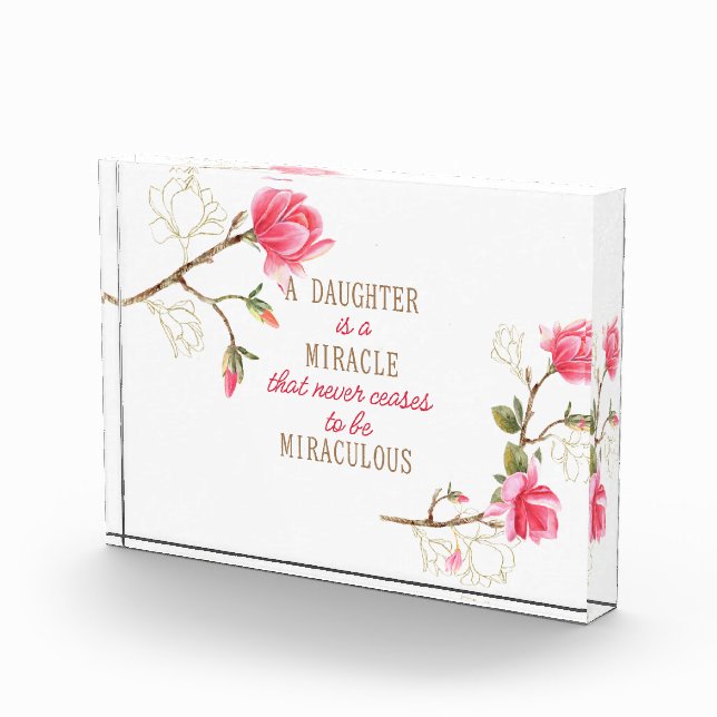 Bloque Para Fotos Una Hija Es Un Milagro (Derecha)