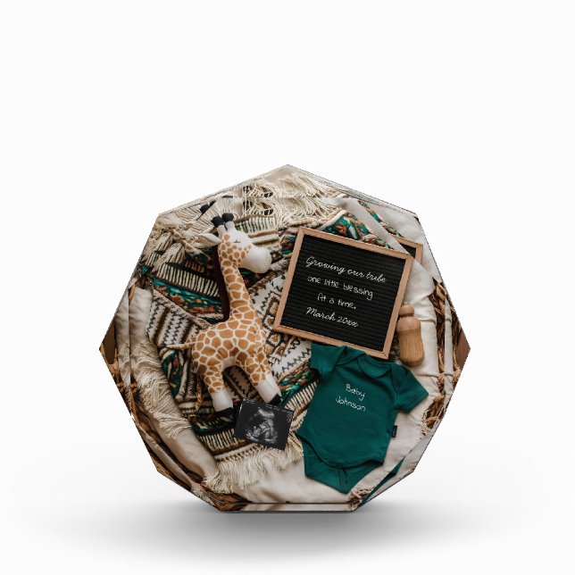 Bloque Para Fotos Una invitación de embarazo divertida de moda (Anverso)