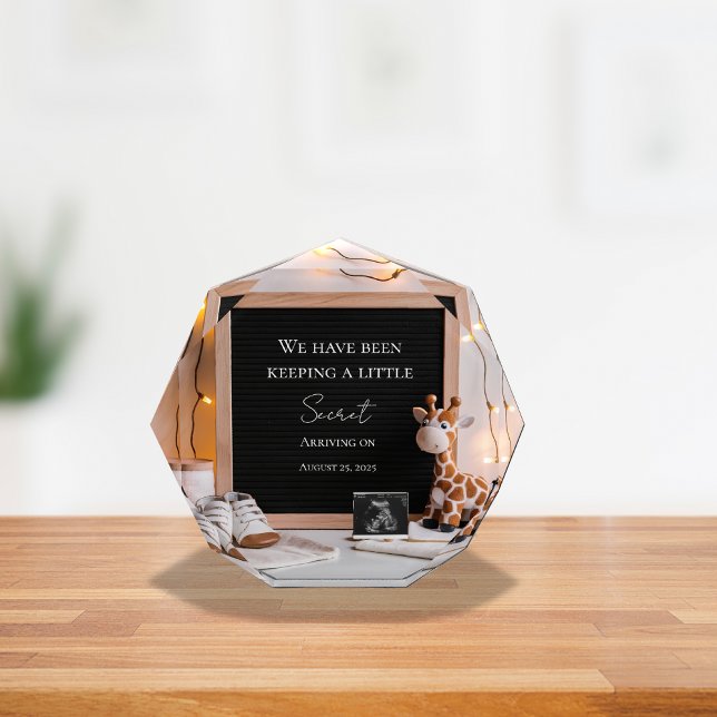 Bloque Para Fotos Una linda y alegre invitación de embarazo de jiraf (Subido por el creador)