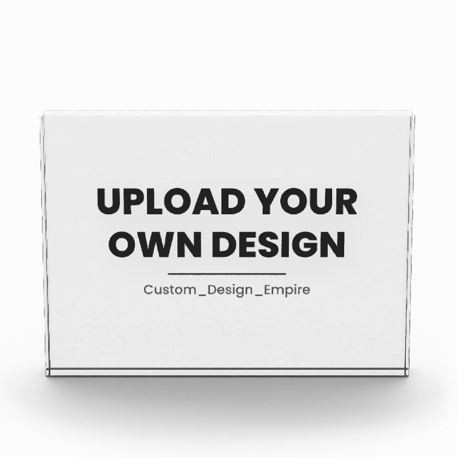 Bloque Para Fotos Upload Your Own Design Here | Custom Template (Anverso)
