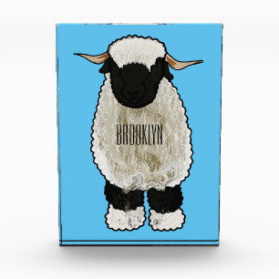 Bloque Para Fotos Valais Blacknose ilustracion personalizado ovino