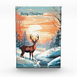 Bloque Para Fotos Vendedor de atardecer de invierno