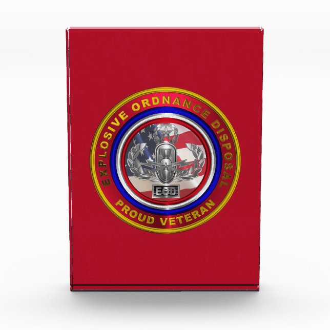 Bloque Para Fotos Veterano de eliminación de artefactos explosivos (Anverso)