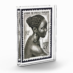 Bloque Para Fotos Viaje artístico afrique Francés "sello postal"