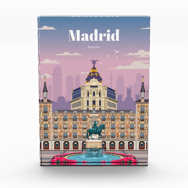 Bloque Para Fotos Viaje De Arte Viajero A Madrid España (Anverso)