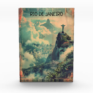Bloque Para Fotos Viaje de Río de Janeiro Estatua Jesús