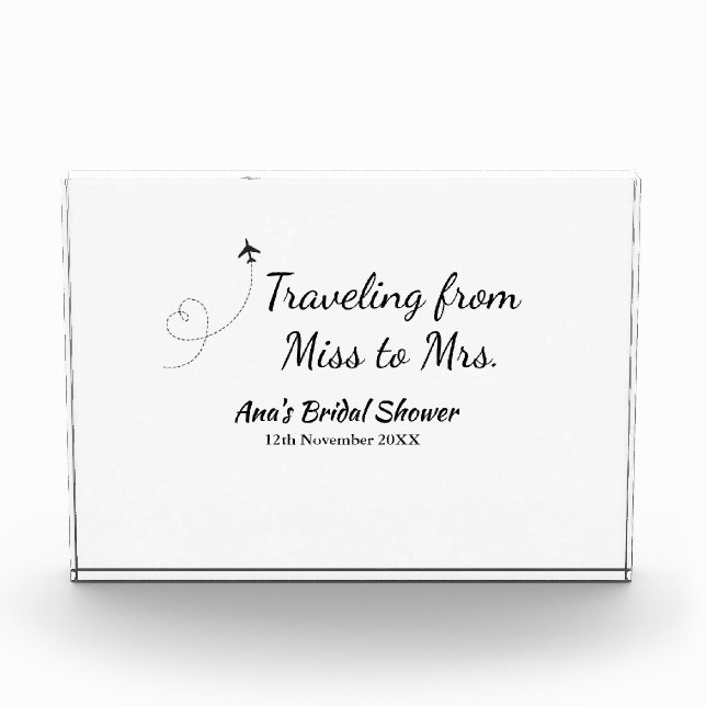 Bloque Para Fotos Viaje despedida de soltera añadir nombre fecha de  (Anverso)