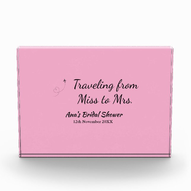 Bloque Para Fotos Viaje despedida de soltera añadir nombre fecha de  (Anverso)