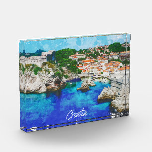 Bloque Para Fotos Viajes de vista panorámica de Croacia
