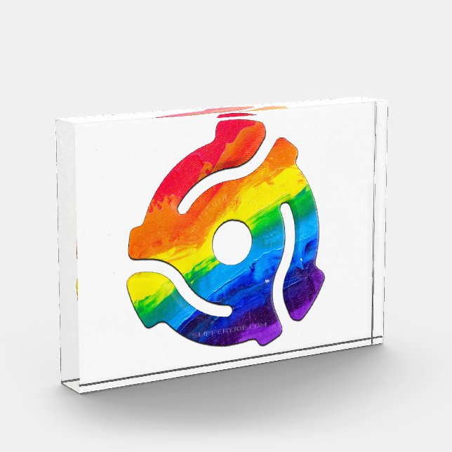 Bloque Para Fotos Vibrante de adaptador de registro de 45 RPM de plá (Izquierda)