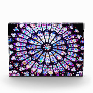 Bloque Para Fotos Vidrio teñido de Notre Dame de París - La ventana
