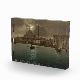 Bloque Para Fotos Vintage Istanbul con luz de la luna